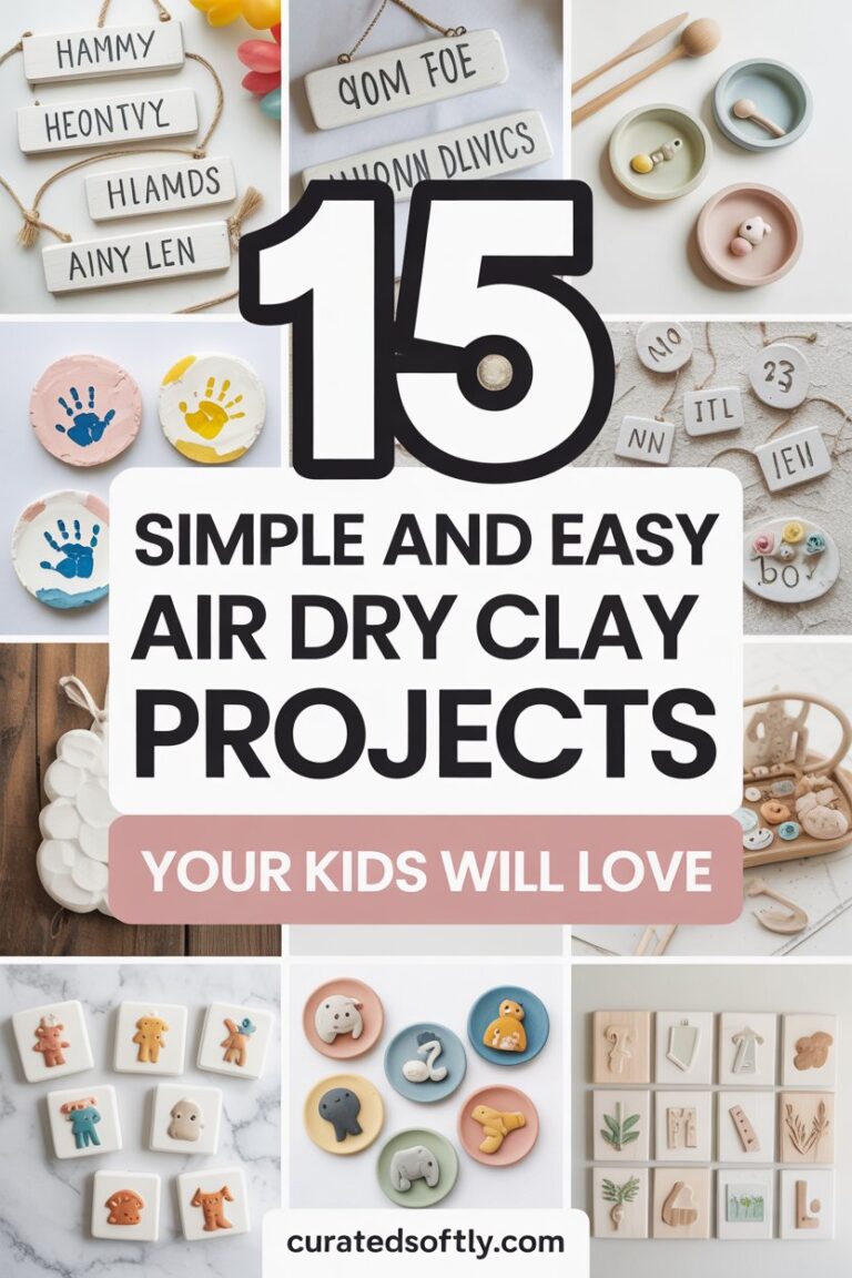 Simple and Easy 15 Air Dry Clay Projects Your Kids Will Love