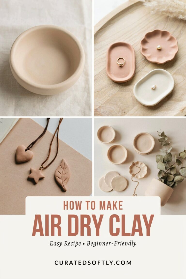 How to Make Air Dry Clay at Home | Easy Air Dry Clay Recipe