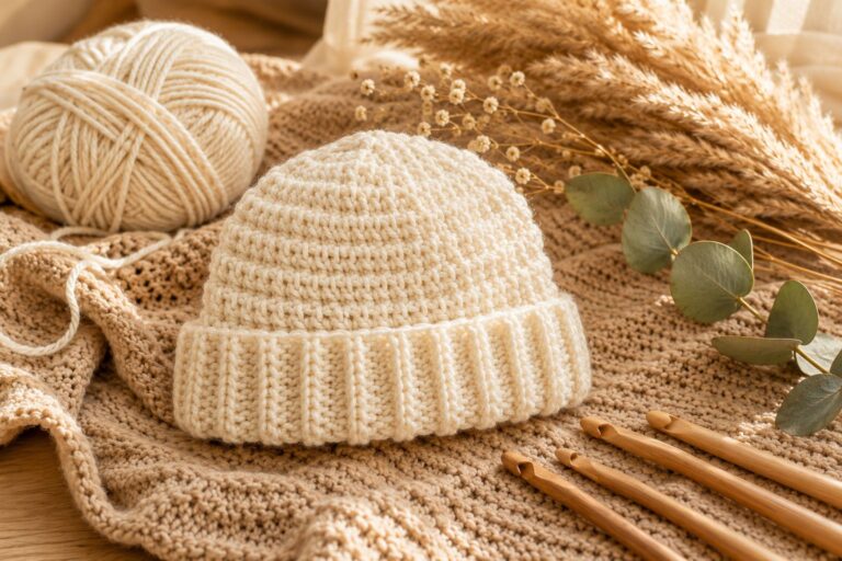 Easy Crochet Baby Hat Pattern (Free Beginner Tutorial)