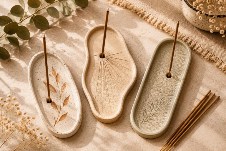 Air Dry Clay Incense Holder Tutorial: An Easy DIY Clay Incense Dish