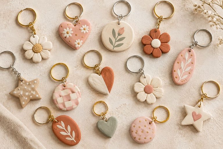 DIY Air Dry Clay Keychains: An Easy Beginner Tutorial