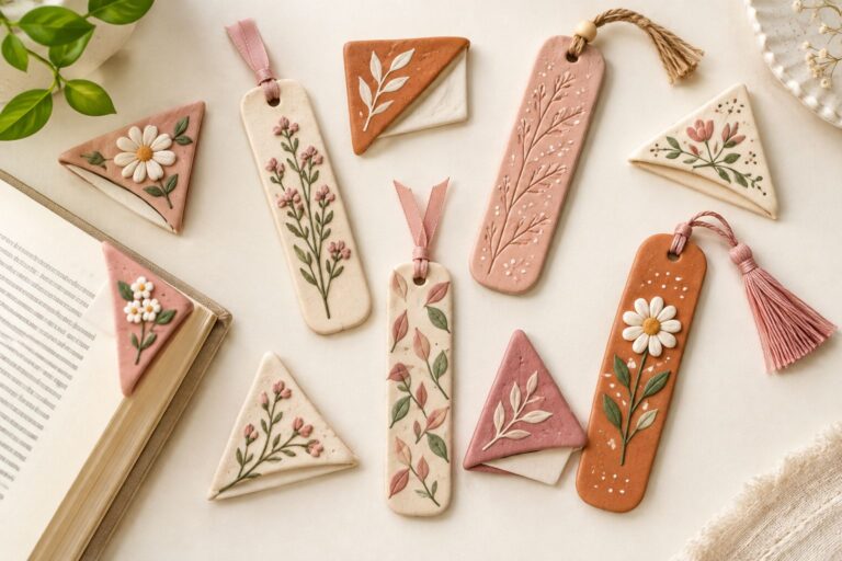 DIY Clay Bookmark Tutorial: How to Make Air Dry Clay Bookmarks