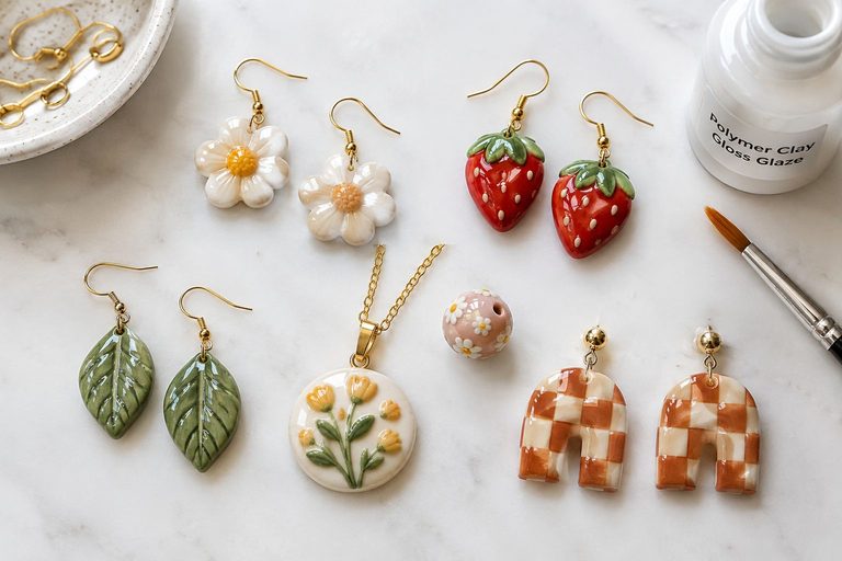 How to Glaze Polymer Clay: Every Type of Finish Explained (UV Resin, Varnish, Mod Podge & More)