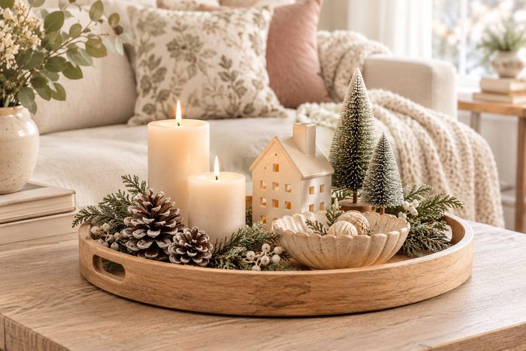 12 Cozy Winter Tray Decor Ideas to Recreate This Season