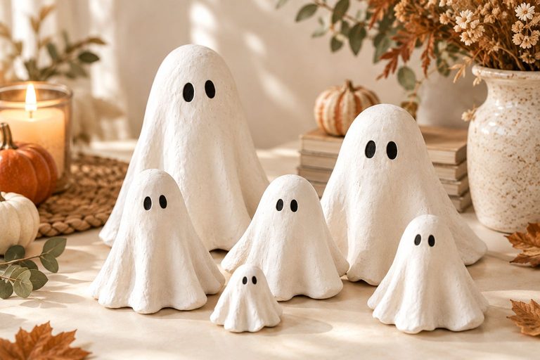 DIY Air Dry Clay Ghost Tutorial