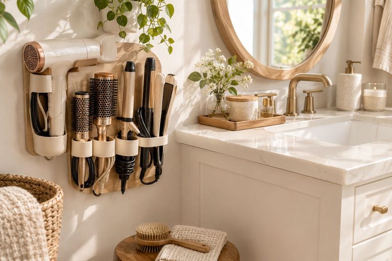 Hair Tool Storage Ideas That Save Space