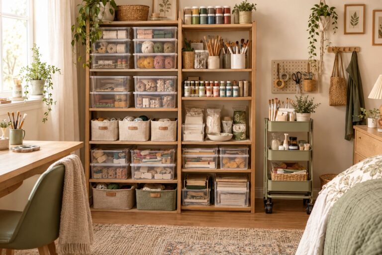 How to Organize Craft Supplies in a Small Space